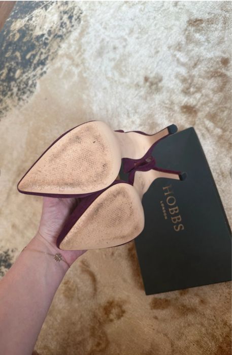 Hobbs Camill Pantofi piele întoarsă mov