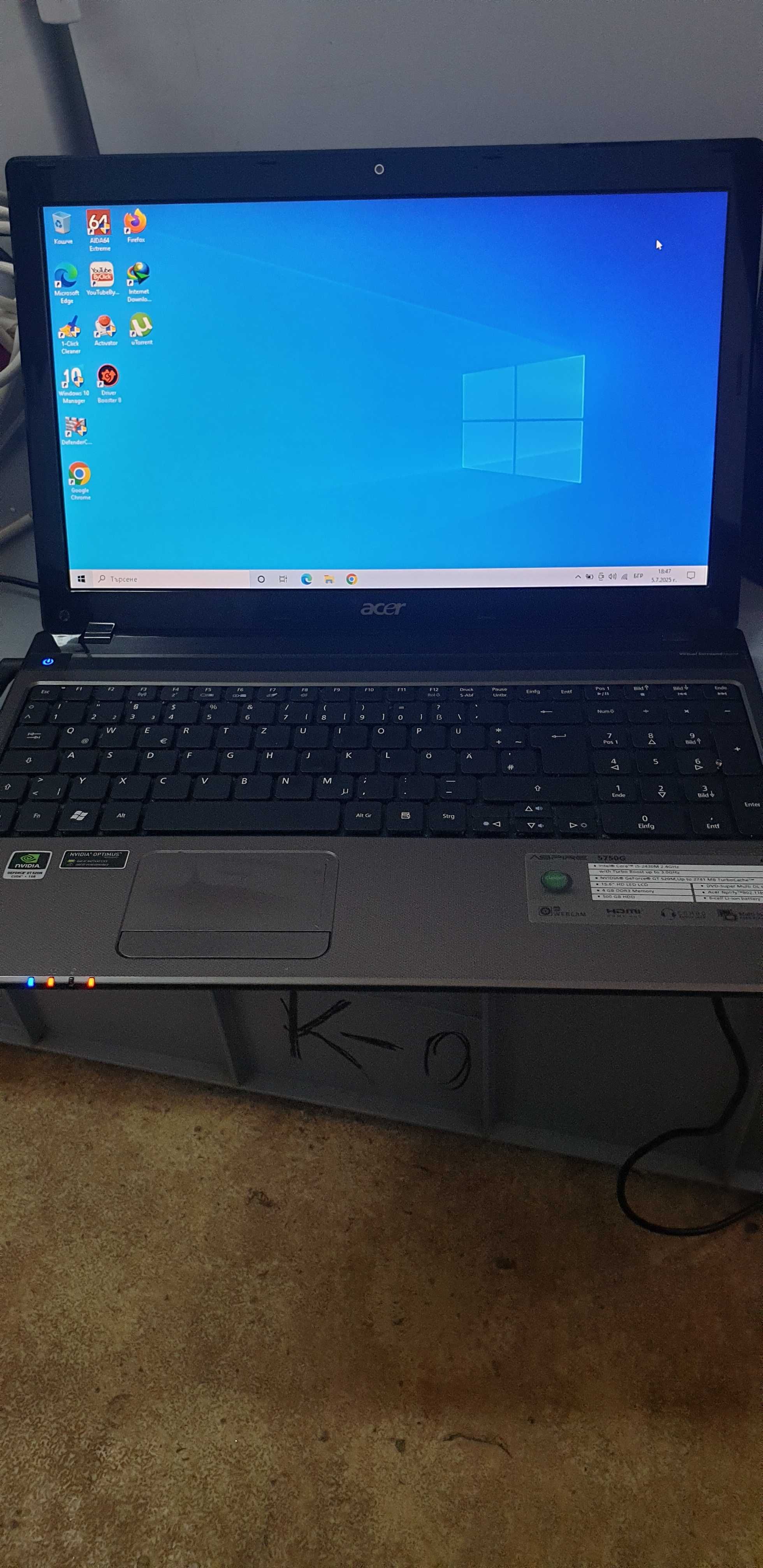 Лаптоп Acer  i5 15.6 инча