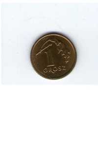 монета 1 грош польша 1990 г.