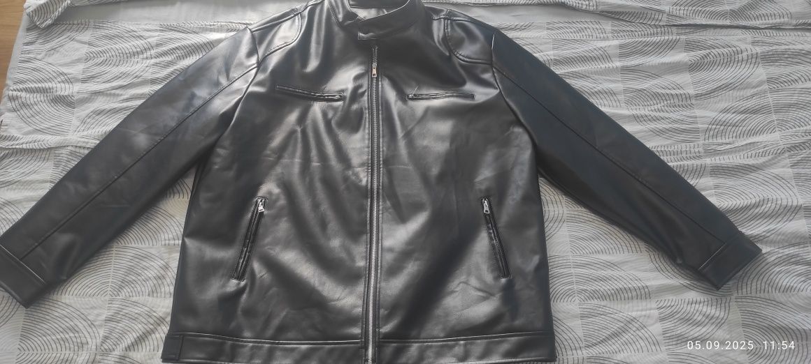Мъжко яке от еко кожа 4XL