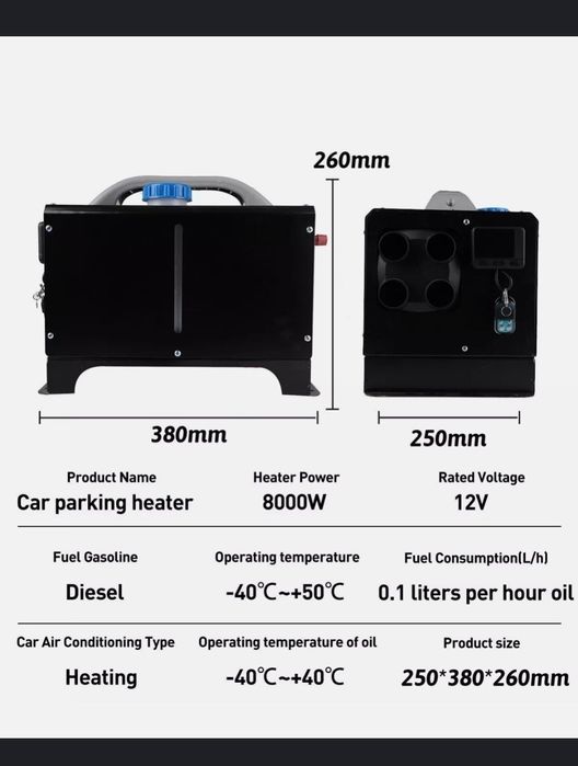 Vevor Încălzitor/sirocou portabil 8kW –