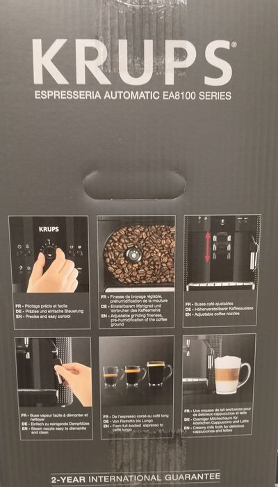 Aparat de cafea Krups - latte espresso - cafea boabe