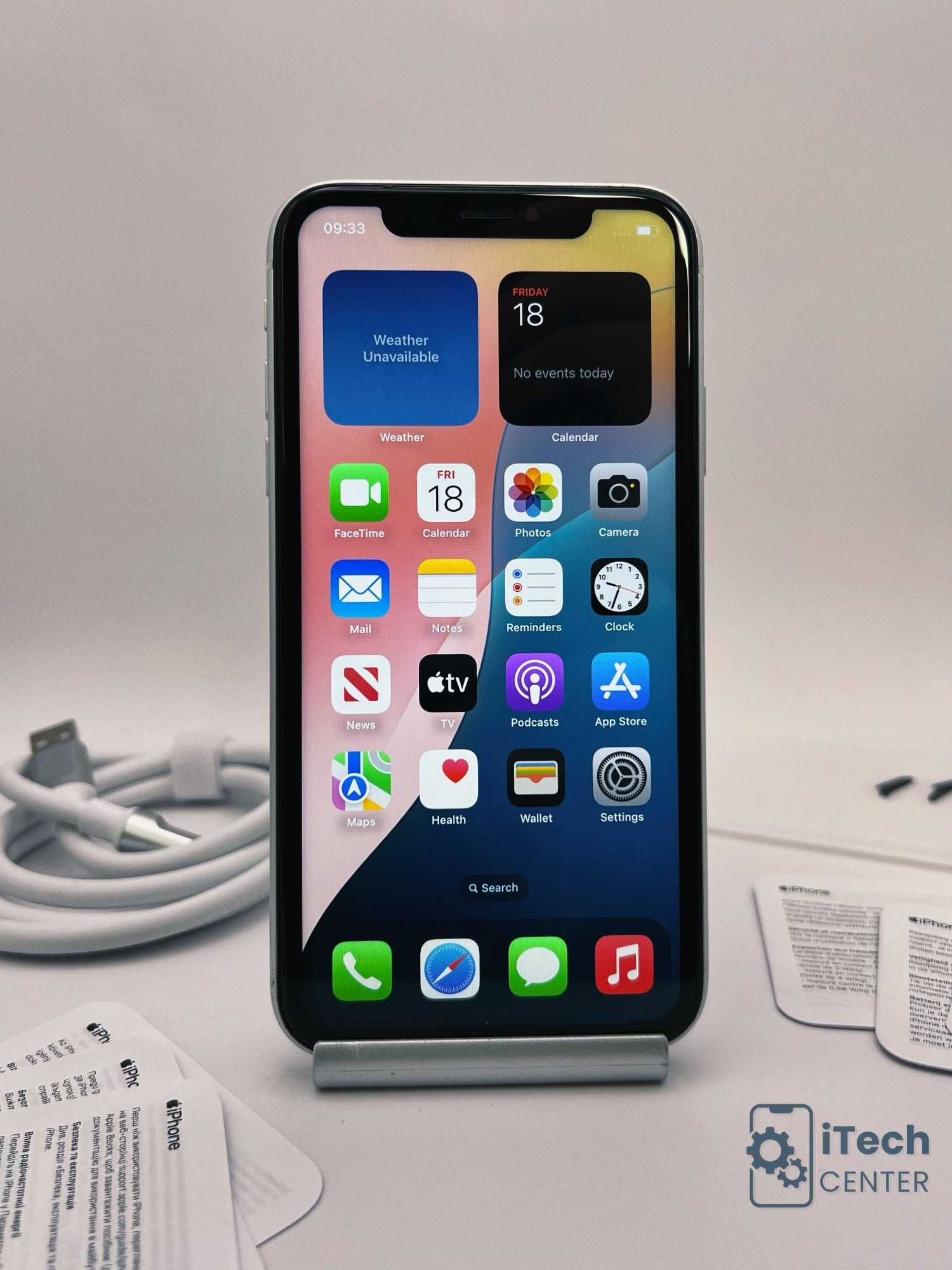 iPhone Xr, 128GB, White, 100% батерия, ОТЛИЧЕН, ГАРАНЦИЯ!