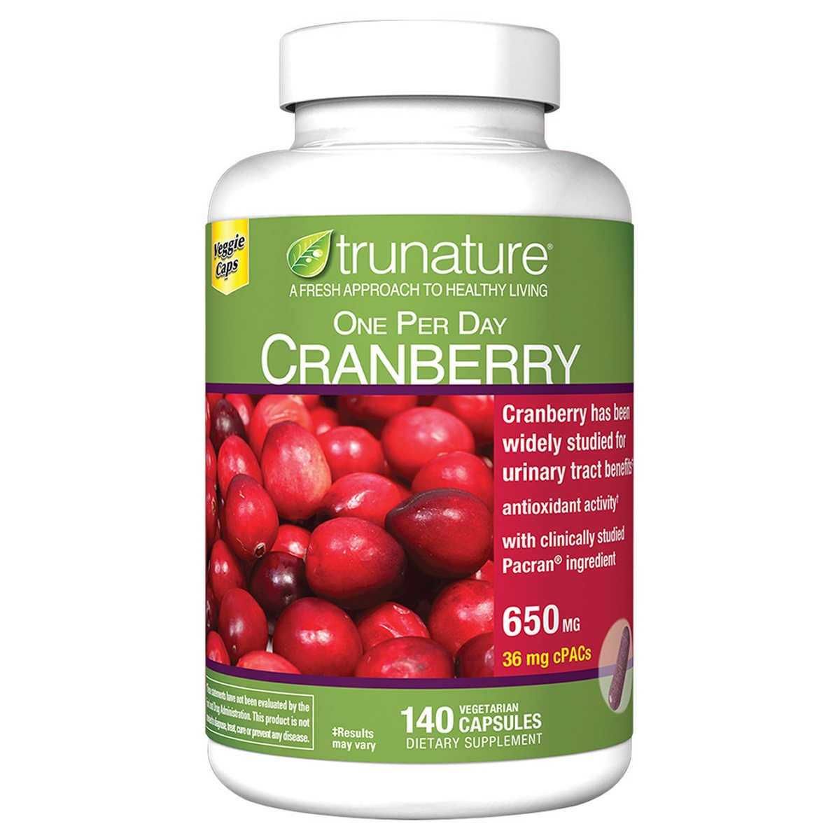 Клюква  Cranberry 650мг 140 веган капсул США Экстракт клюквы