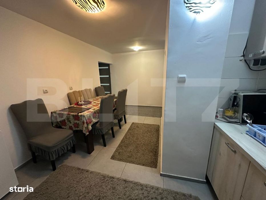 Apartament de vanzare, cu 2 camere mobilat si utilat +garaj