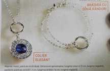 Colier elegant cu bratara / cercei / pandantiv