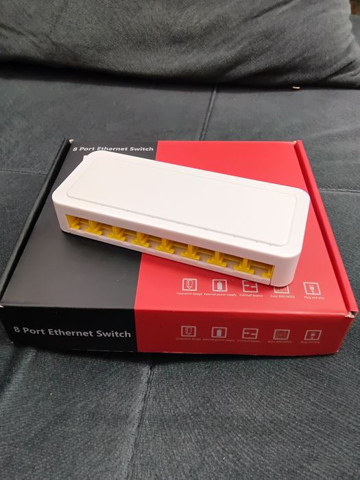 Новый 8 портов LAN RG45 коммутатор хаб свич патчкорд