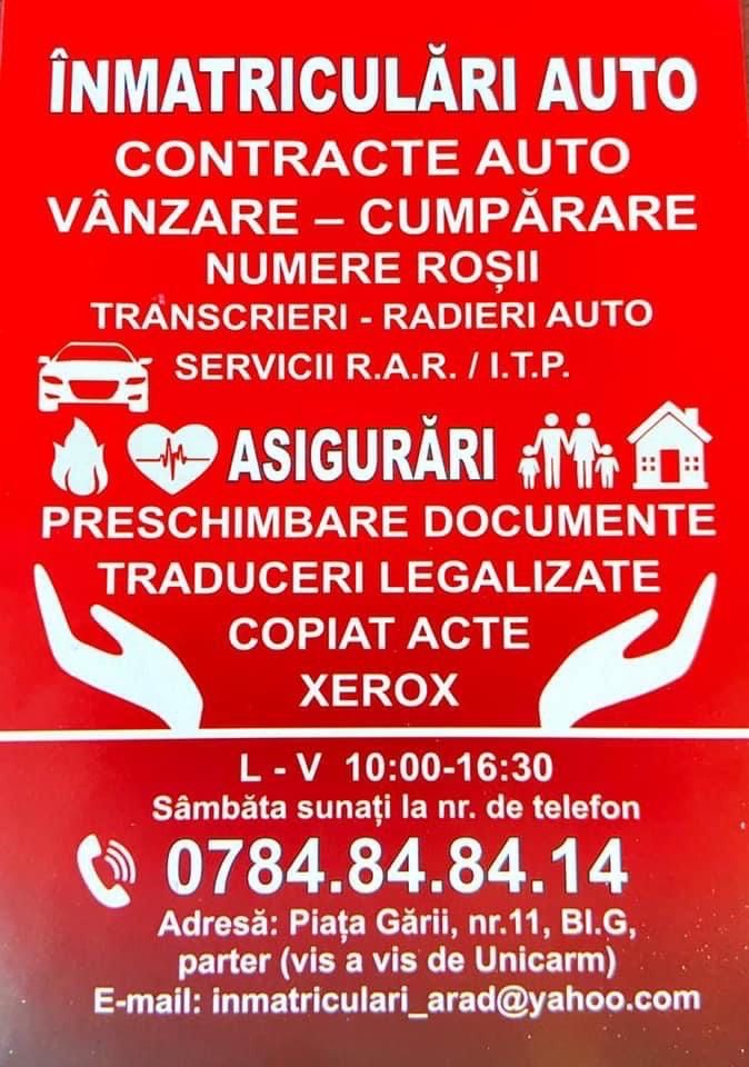 NON STOP Intermedieri/Inmatriculari Auto - RCA