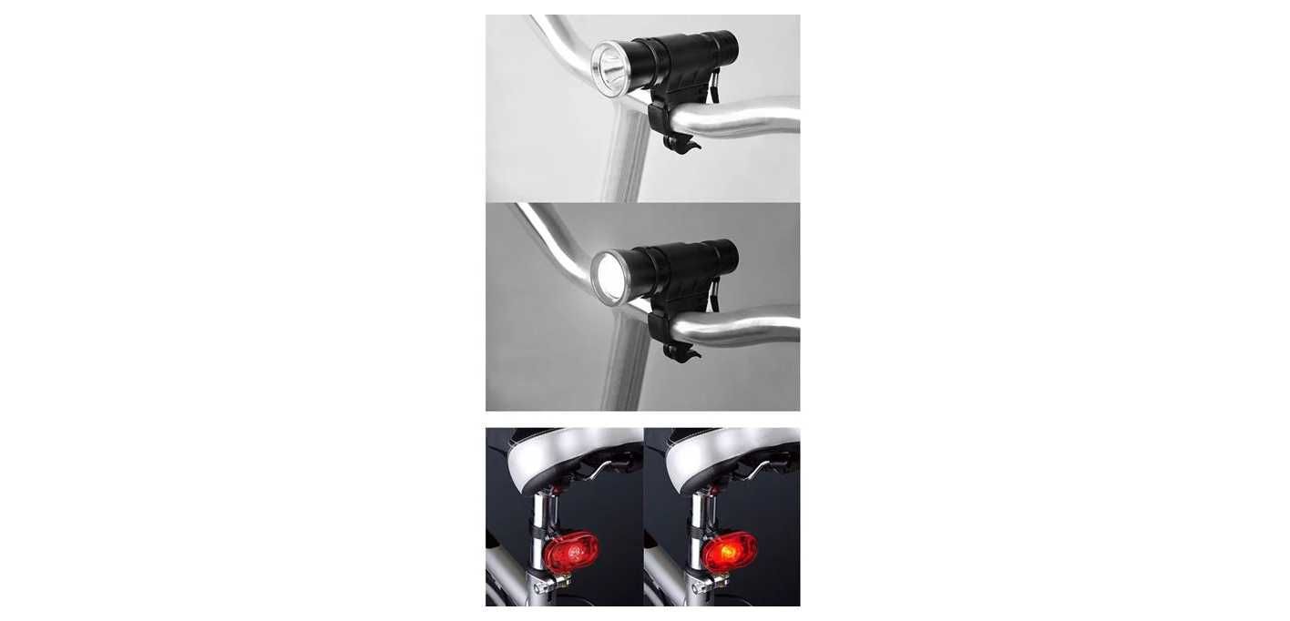 Фар и стоп за велосипед с LED светлини
