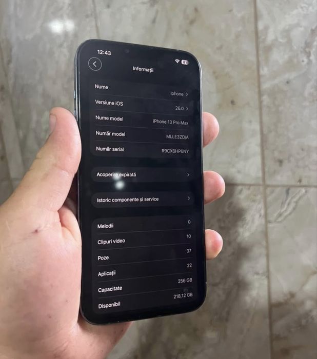 Iphone 13 pro max 256gb 100% sanatatea la batetie