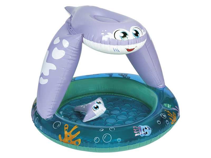 НОВИ! Детски надуваем басейн със сенник Морска лисица