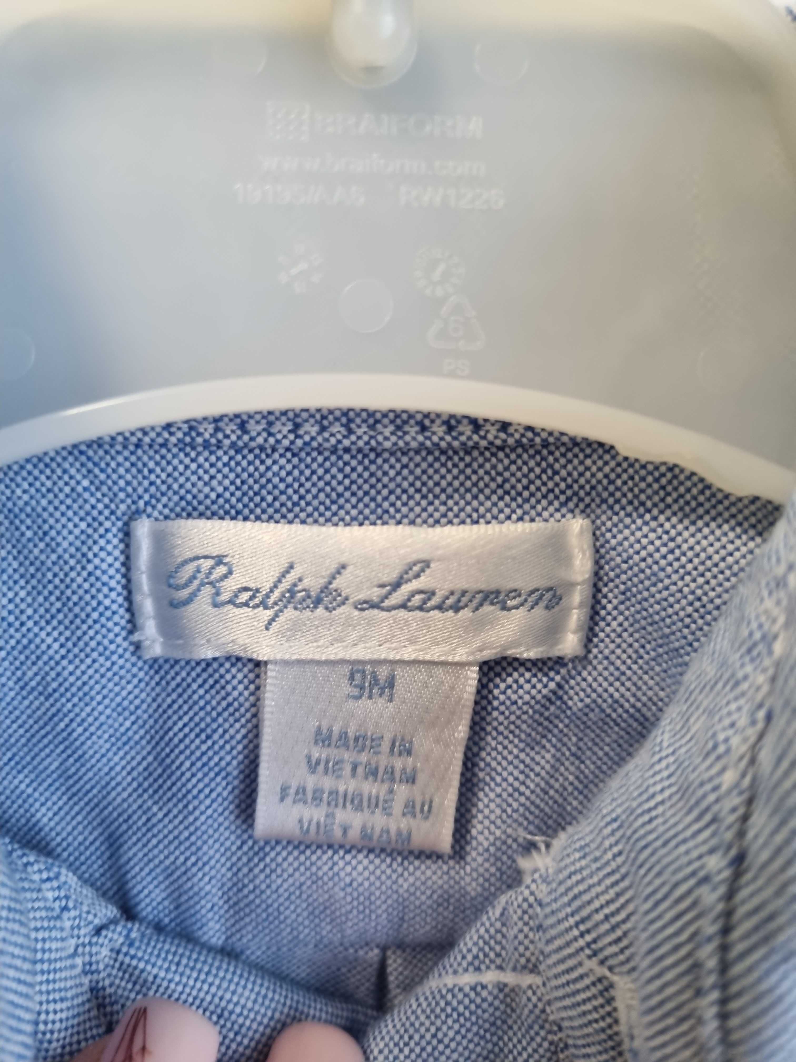 Vand cămașă albastra Ralph Lauren 9 luni