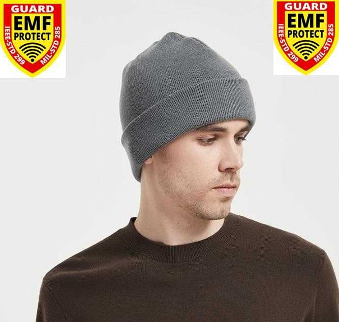 RF EMR EMP EMF 5G Електромагнитна Защита Шапка 100% Сребърни Нишки Ag+