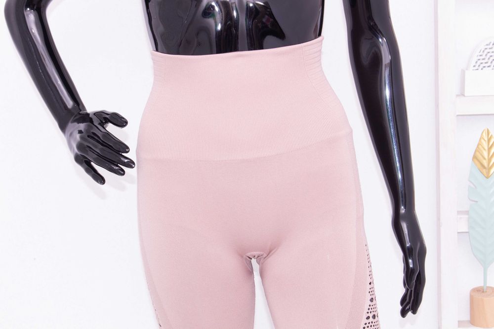 Gymshark дамски оригинален бежов безшевен клин за фитнес XS