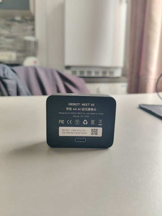 Cameră web OBSBOT Meet 4K – ca nouă, AI Auto-Framing, 4K HDR