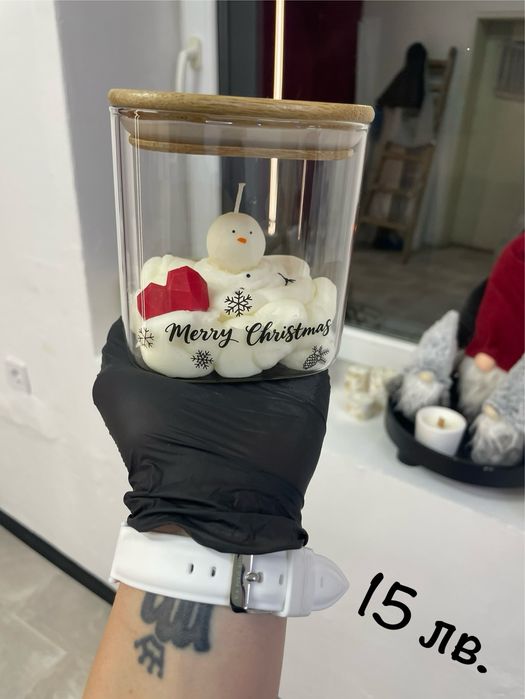 Ръчно изработени соеви свещи