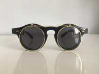 Ochelari de soare Rotunzi John lennon Retro Vintage cu lentila dubla