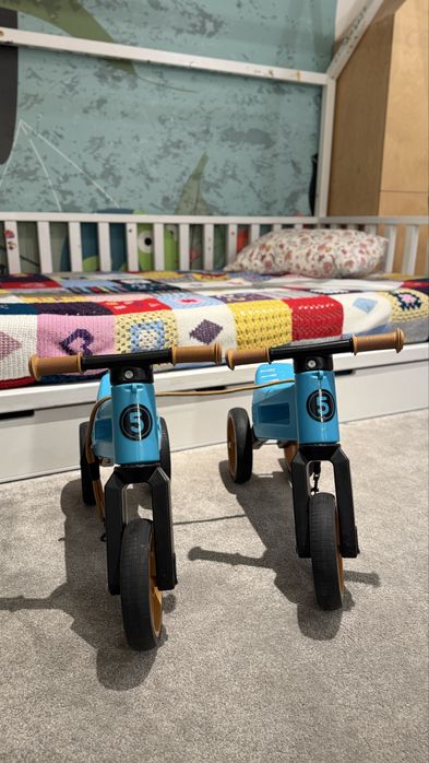 Bicicleta fara pedale 2 in 1 Funny Wheels Rider SuperSport Aqua