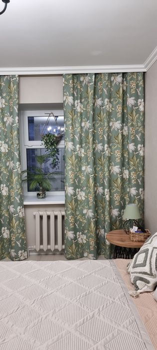 Эко-Шторы из хлопка для спальни.