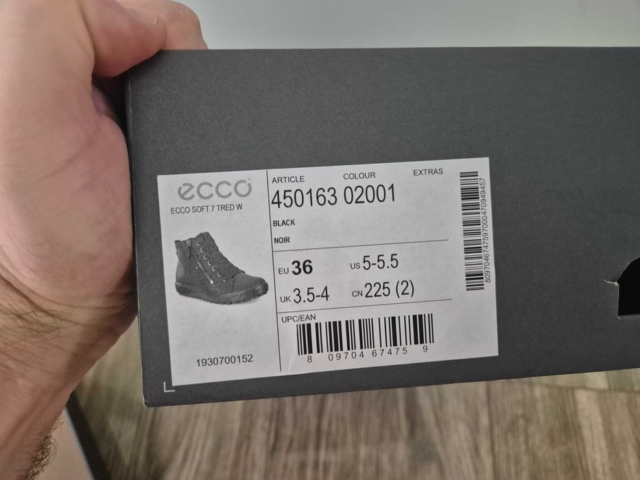 OCAZIE - Ghete ECCO femei/fete mărimea 36 (35) NOI - reducere 60%