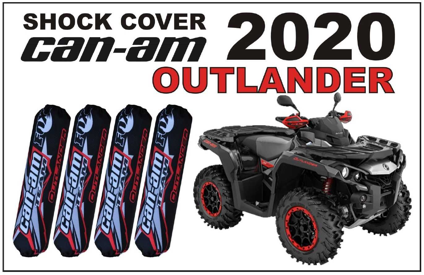 Husa Amortizor ATV set huse telescop Can-am Outlander black-red fox