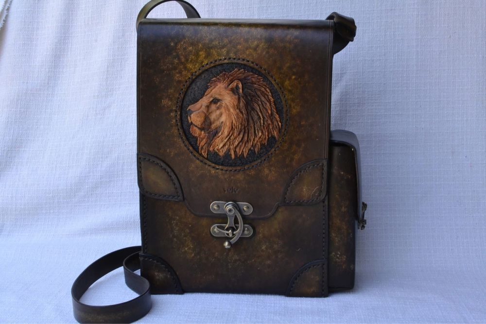 Vand poseta din piele tip postas barbateasca