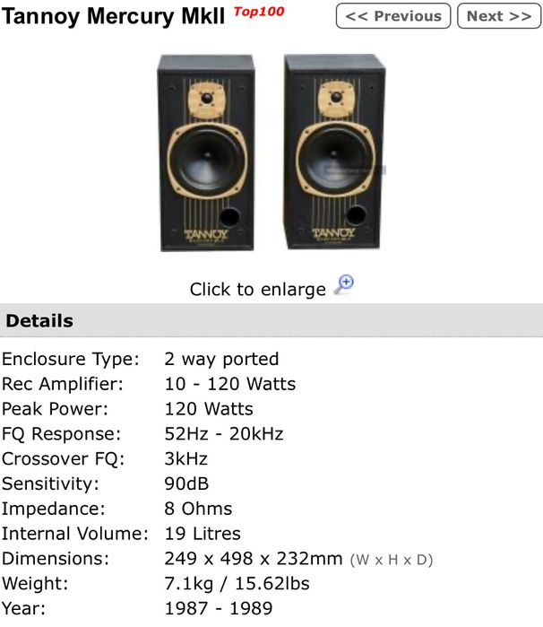 Tannoy Mercury MK 2