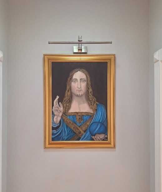 Tablou Ulei pe Panza, 50 x 70cm, Salvador Mundi– Reproducere