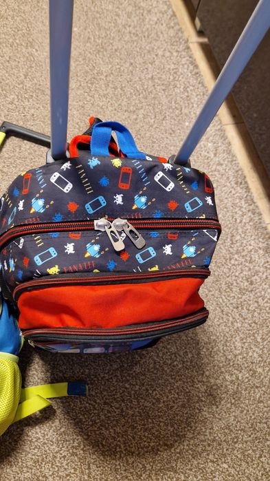 Ghiozdan tip troler. Dinozaur- gamer ambele 70