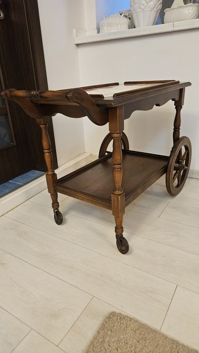 Gheridon măsuță cafea ceai vintage lemn masiv