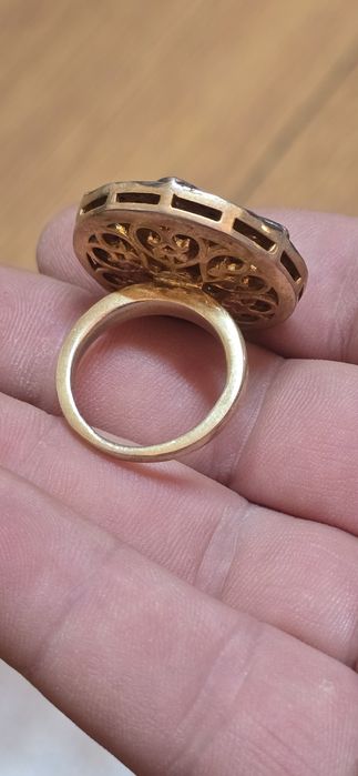 Inel safire si diamante