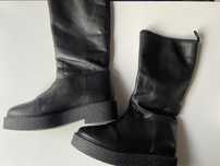 Cizme imblanite din piele H&M