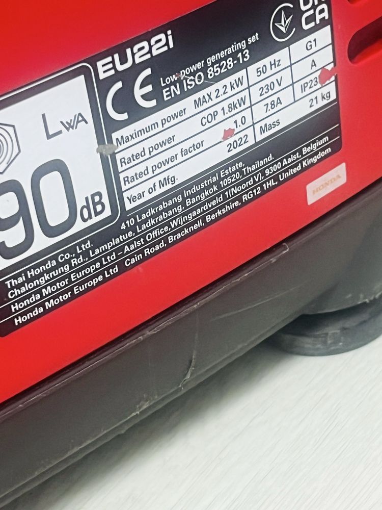 Honda EU 22 I generator curent inverter