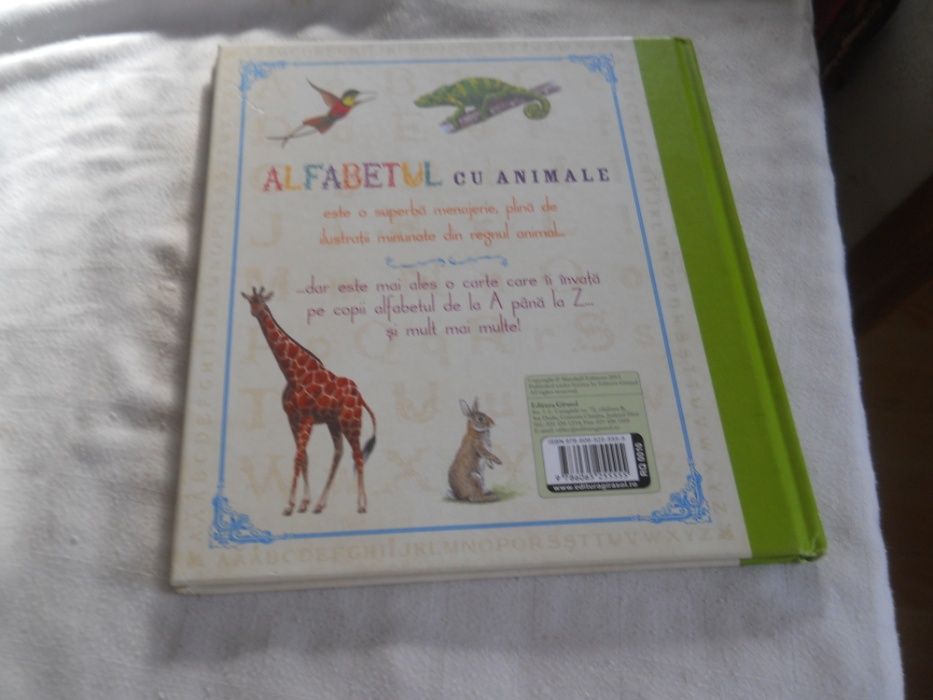 Alfabetul Cu Animale, ed. Girasol, Noua, cartonata,2014