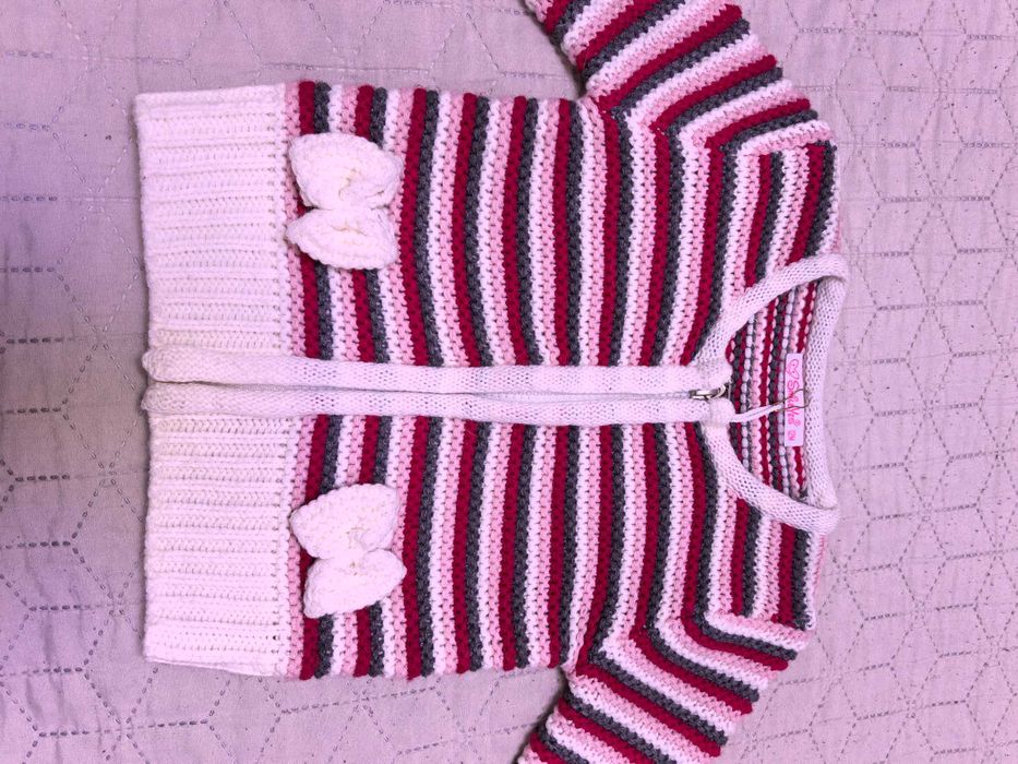 Нова жилетка за момиче 80