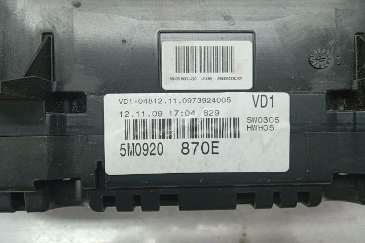 Ceasuri bord 5m0920870e Volkswagen VW Golf 6  [din 2008 pana  2015] seria