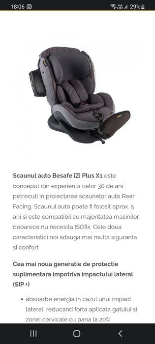 Scaun auto BeSafe izi plus x1