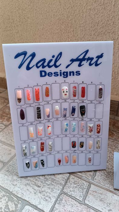 nail art маникюр пано табела статив за мостри нокти ноктопластика