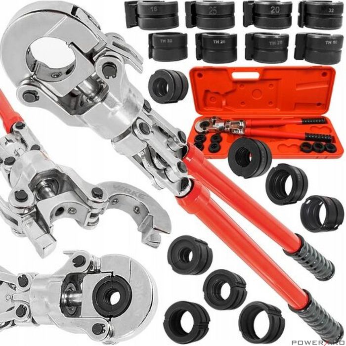 Cleste pentru sertizarea tevilor, pex tip U si TH, 16-32 mm, Verke