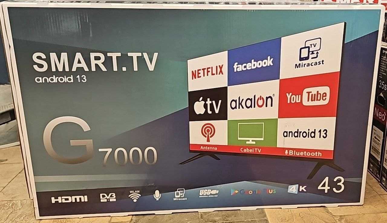 Телевизор Samsung 43" Android 13 G7000 Акция/Гарантия/Доставка