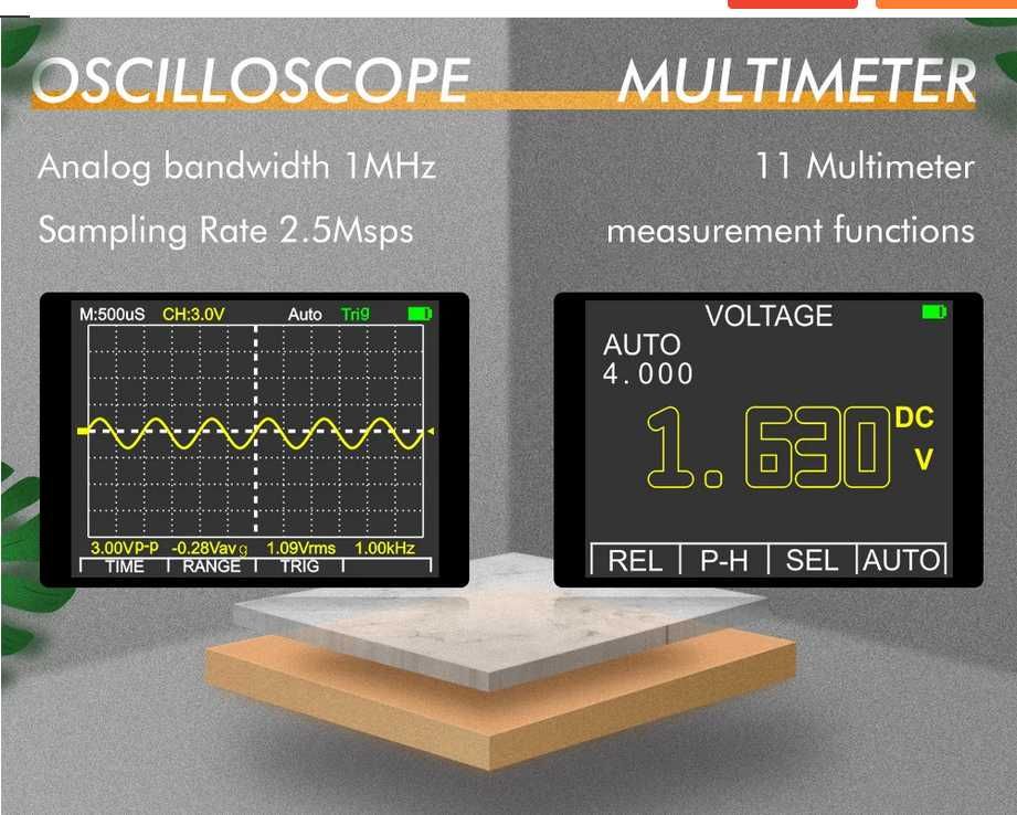 Osciloscop si multimetru 2 in 1 MT8210, model NOU