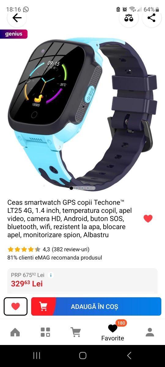 Smartwatch pt copii