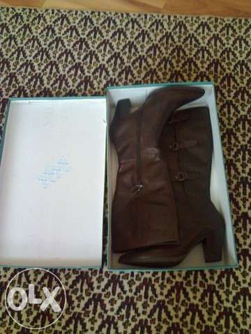 Cizme dama, noi, din piele