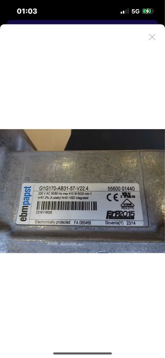 Ventilator centrifugal