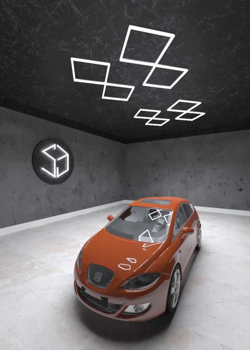 Комплект освещение для гаража / led / соты