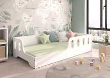 Pat copil cu saltea COCO 140x70cm alb sau samona dreaptasau sau stanga
