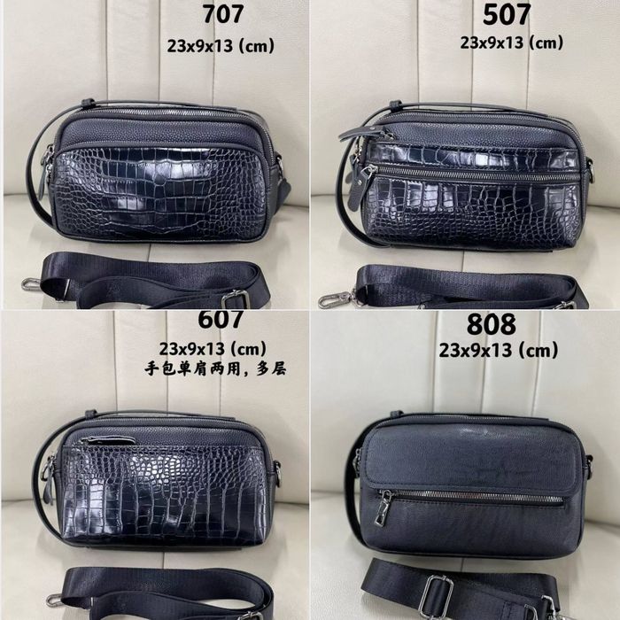 Универсальная мужская сумка барсетка - многосекционная.