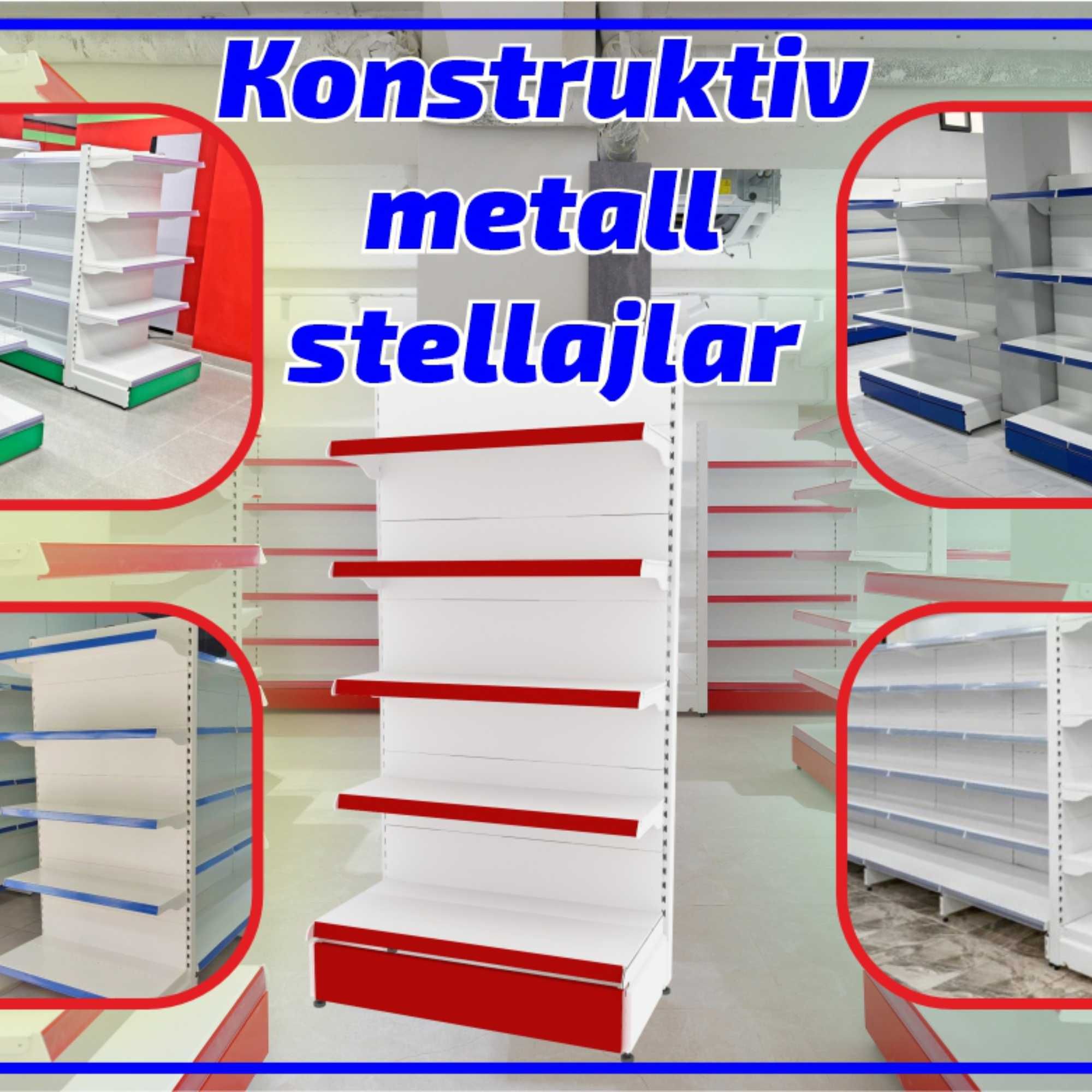 Стеллаж металлический сборный, konstruktiv metall stellajlar