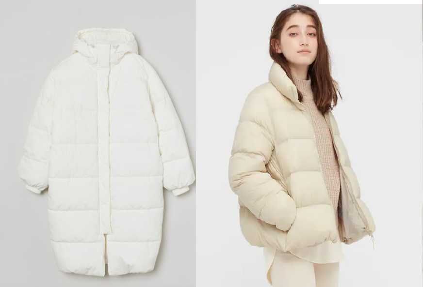 Пуховик /куртка пальто H&M / Uniqlo, размер XL /3XL ( 56/60)