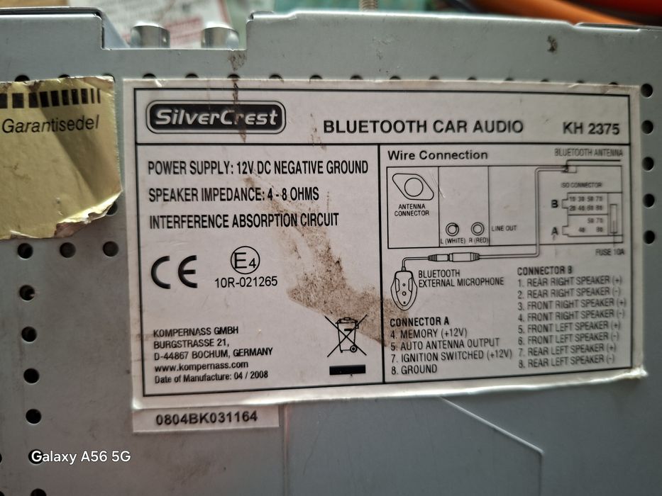 СD player Silver Crest Bluetot.Cd.Mp3.Usb.Sd cart.Aux